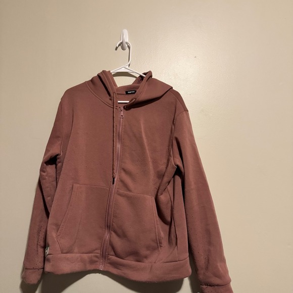 Angel Cult Tops - Angel Cult Womens 1XL Full Zip Up Hoodie Sweatshirt Purple‎ Athleisure Casual